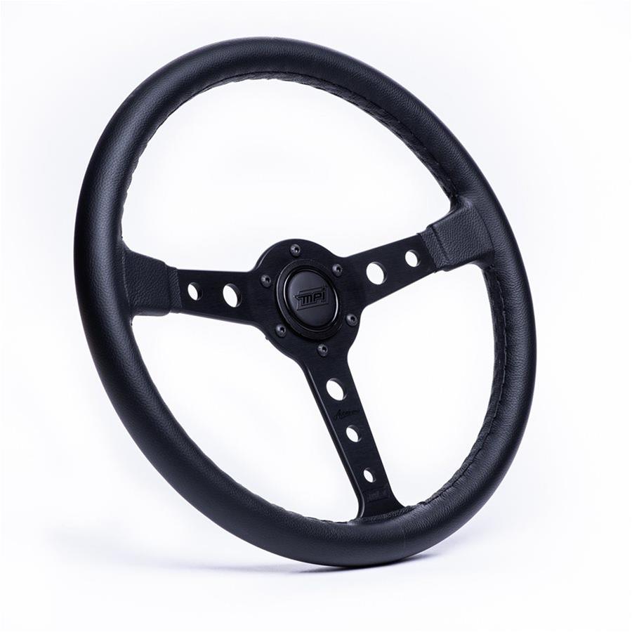 Detroit Speed Inc Steering Wheels 092570BDS MPI AD 70 BLK LEATHER SW BLK CNTR W/HORN