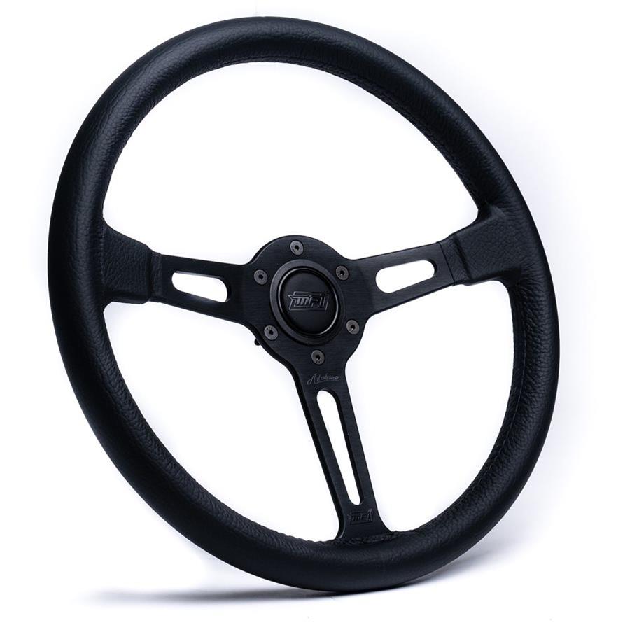 Detroit Speed Inc Steering Wheels 092580BDS MPI AD 80 BLK LEATHER SW BLK CNTR W/HORN
