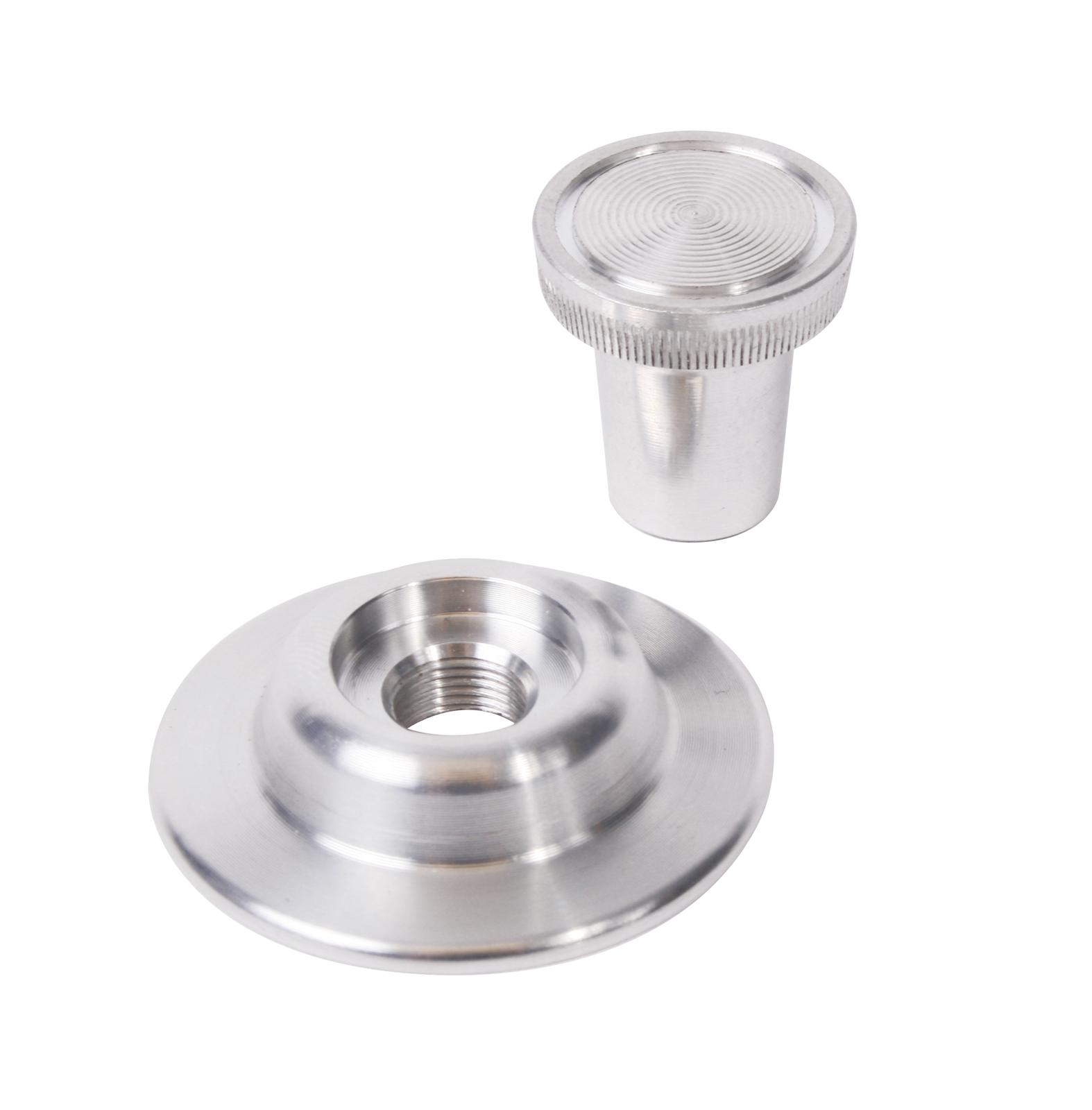 Detroit Speed Billet Aluminum Headlight Knobs for 1966 CHEVY II - 121504 Dash Knob, Type, Aluminum, Natural, Chevy, Each