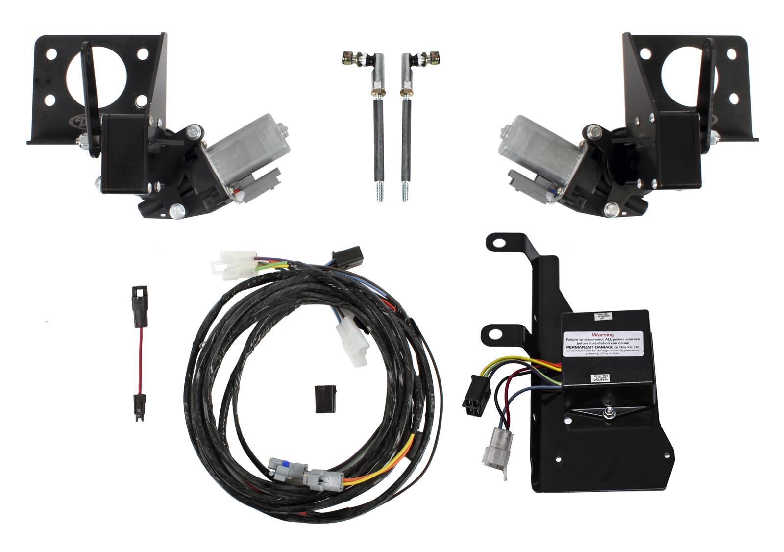 Detroit Speed Corvette Electric Headlight Door Kits 122010DS C3 Kit - 1979-1982