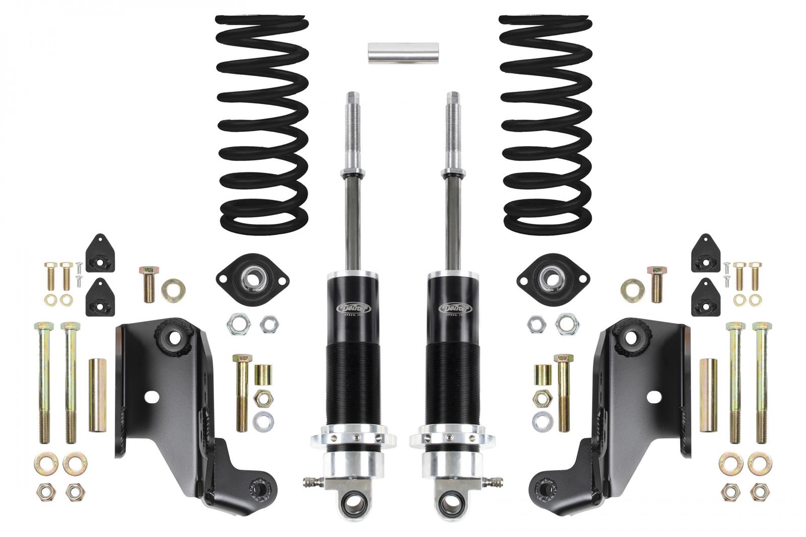 Detroit Speed Non-Adjustable Coilover Kits 042442DS Kit, Rear, Valving, 175 lbs./in. Spring Rate, Ford, Mercury, Kit