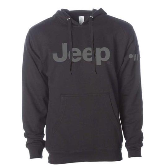 Summit Gifts H-JTEXT-BLK2 Jeep Blackout Hooded Sweatshirts | Summit Racing