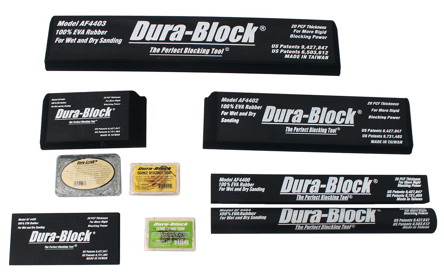 Durablock AF44L DuraBlock 7Piece Sanding Block Kits Summit Racing