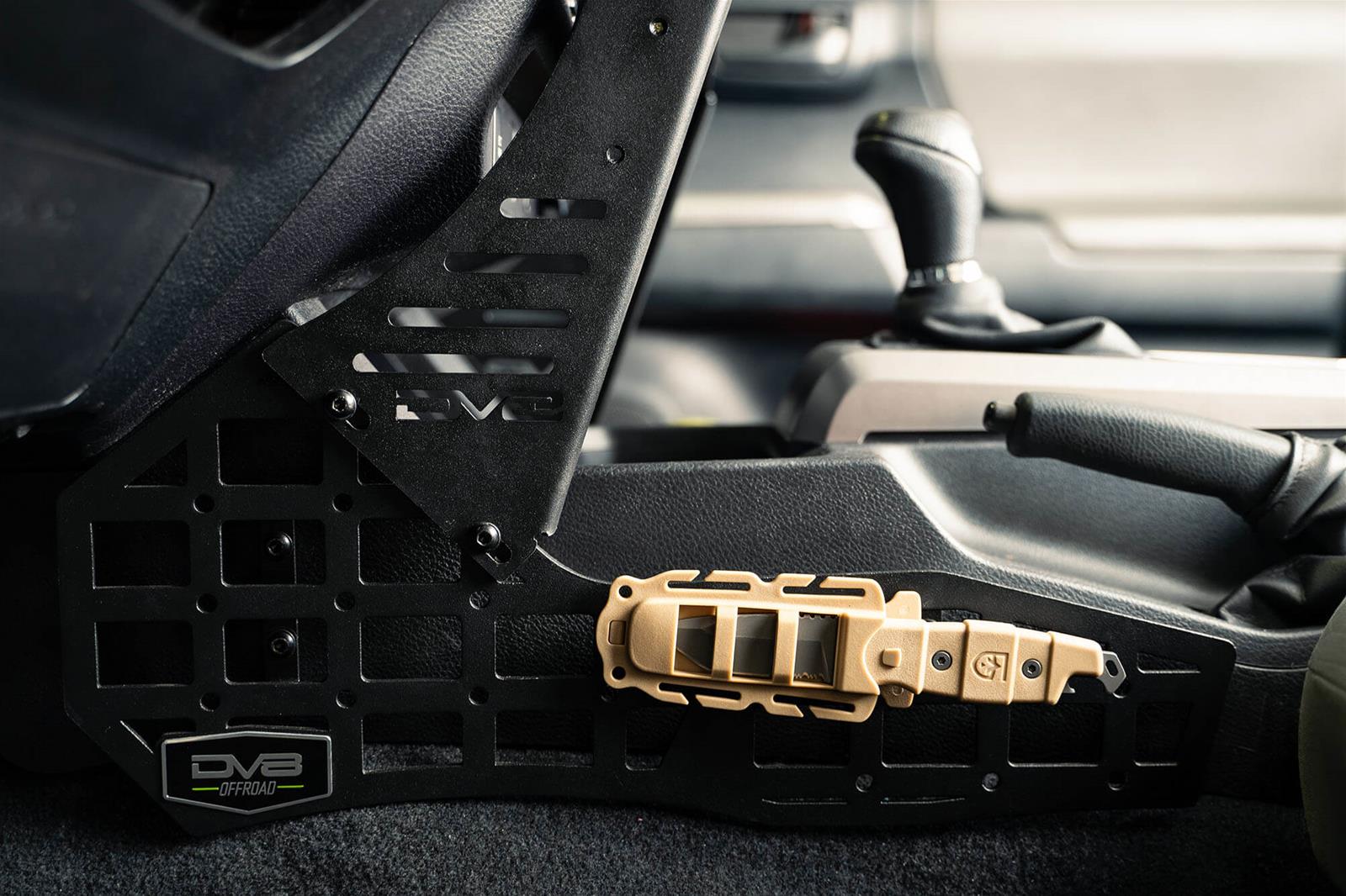 DV8 Offroad 16-23 Toyota Tacoma Center Console Molle Panels & Device Mount thumbnail 2