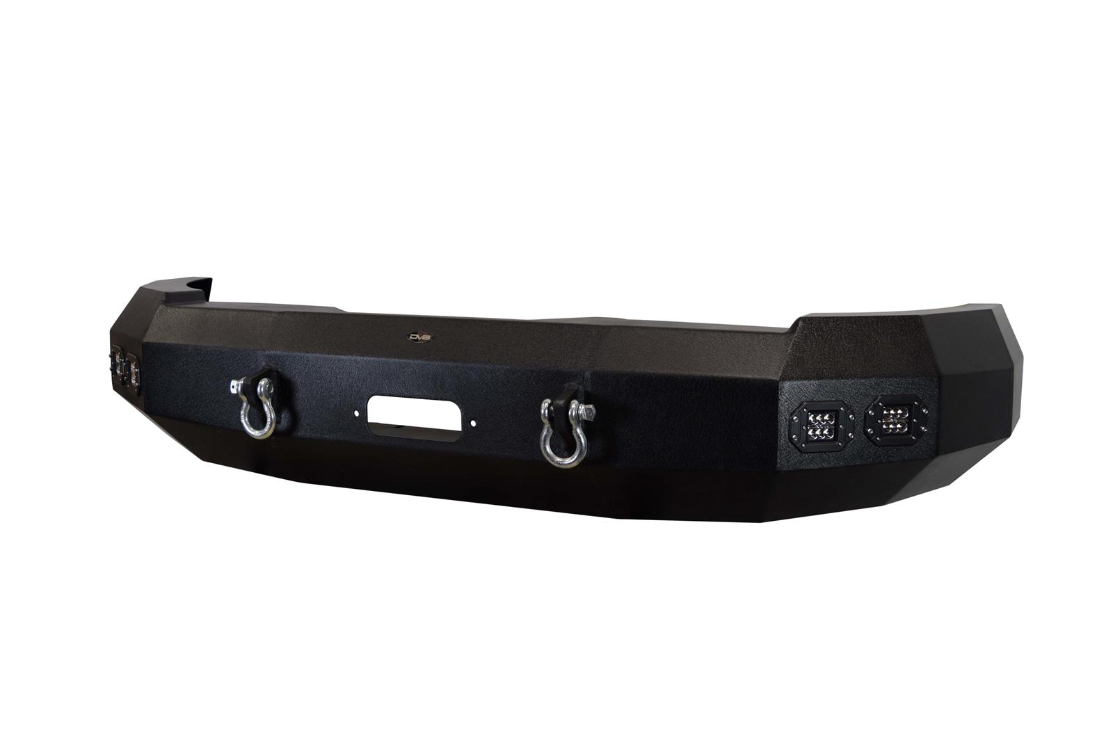 DV8 Offroad Front Bumpers for 2007-2013 SILVERADO 1500 - FBCS1-04 Bumper, Front, Steel, Black Textured Powdercoat, Chevrolet, Each
