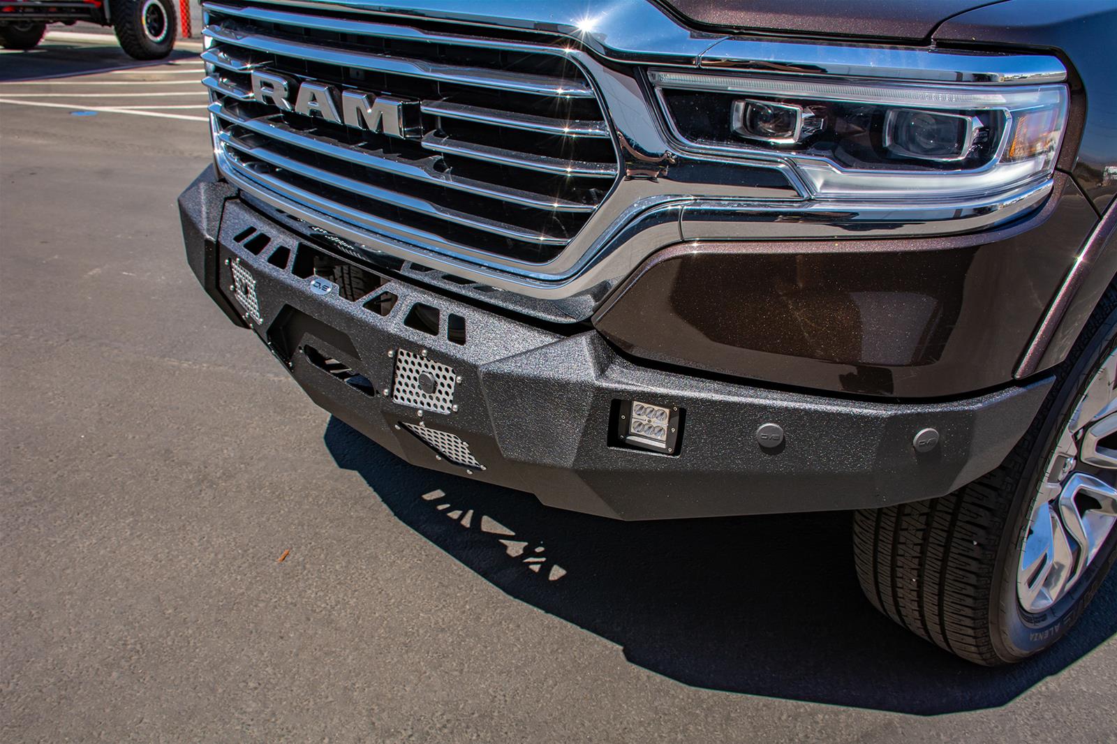 DV8 Offroad Front Bumpers for 2019-2021 1500 - FBDR1-05 Bumper, Front, Steel, Black Textured Powdercoat, Ram, Each