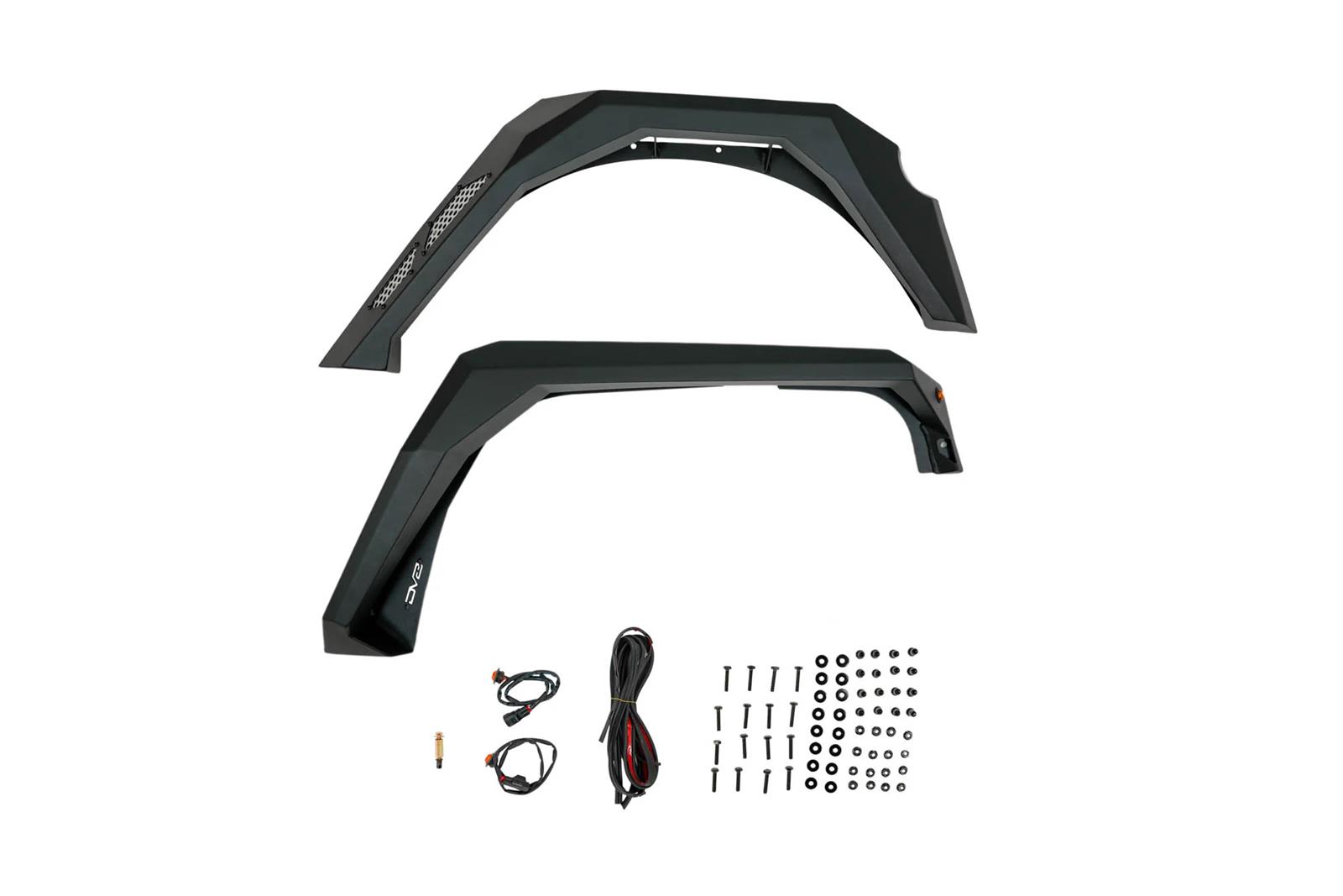DV8 Offroad 07-18 Jeep Wrangler JK Armor Fender Flares thumbnail 9