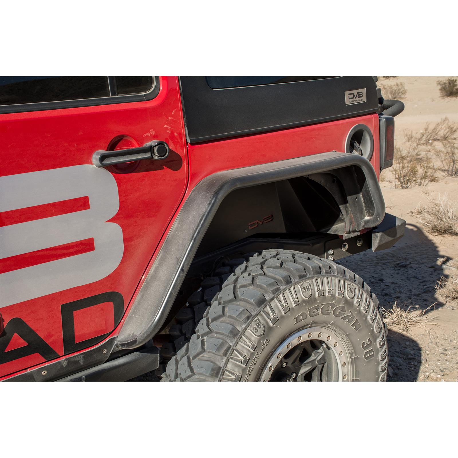 DV8 Offroad 07-18 Jeep Wrangler JK Front & Rear Flat Tube Fenders thumbnail 9