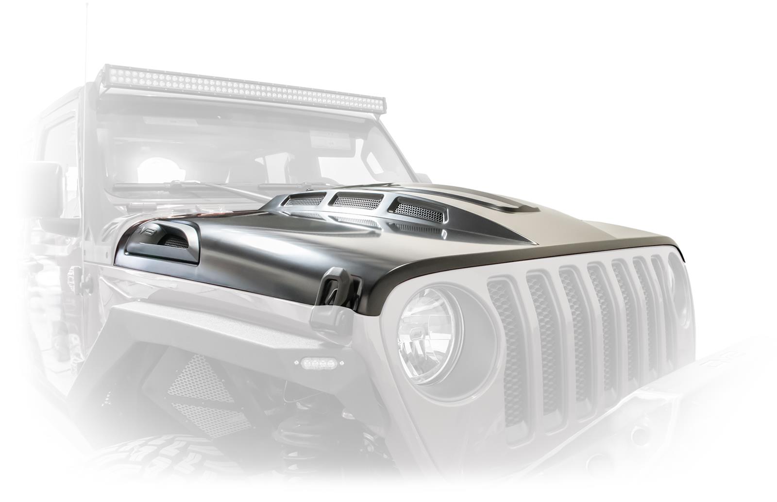 JEEP WRANGLER DV8 Offroad HDMBJL01 DV8 Offroad Heat Hood Jeep JL Hoods