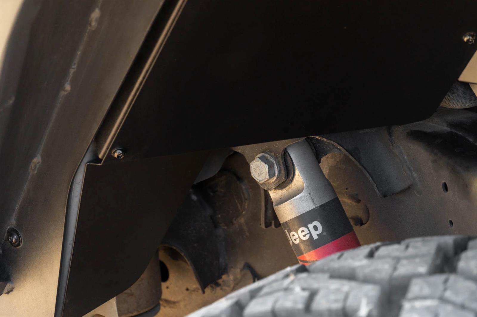 DV8 Offroad 20-24 Jeep Gladiator JT Rear Inner Fender Liners - Satin Black thumbnail 8