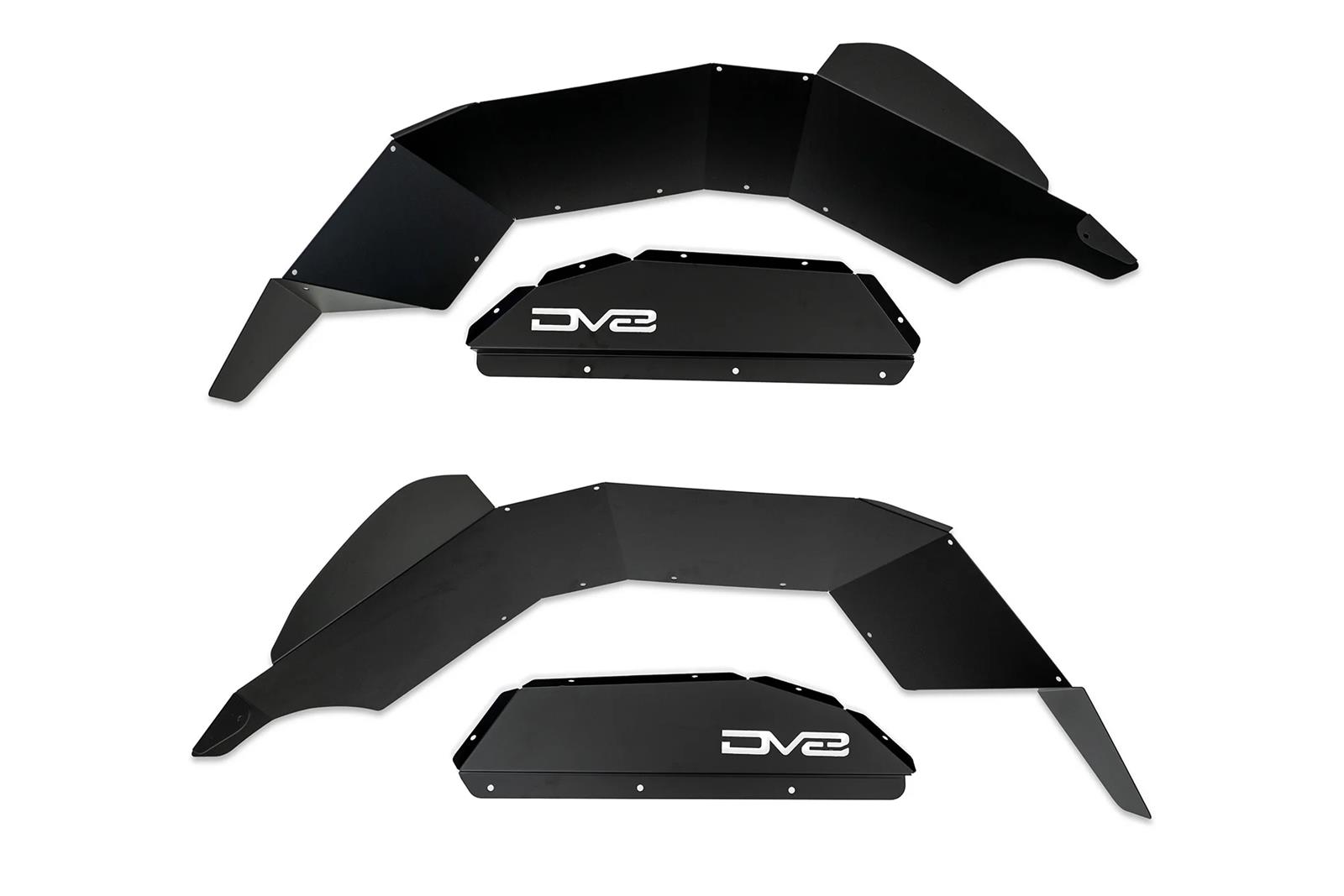 DV8 Offroad 20-24 Jeep Gladiator JT Rear Inner Fender Liners - Satin Black thumbnail 4
