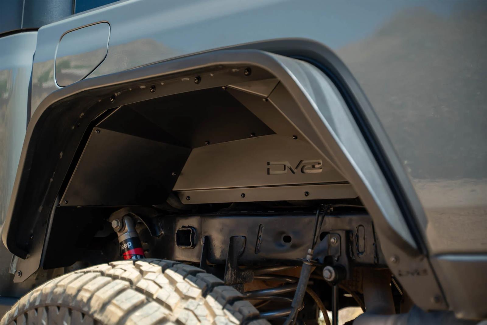 DV8 Offroad 20-24 Jeep Gladiator JT Rear Inner Fender Liners - Satin Black thumbnail 2