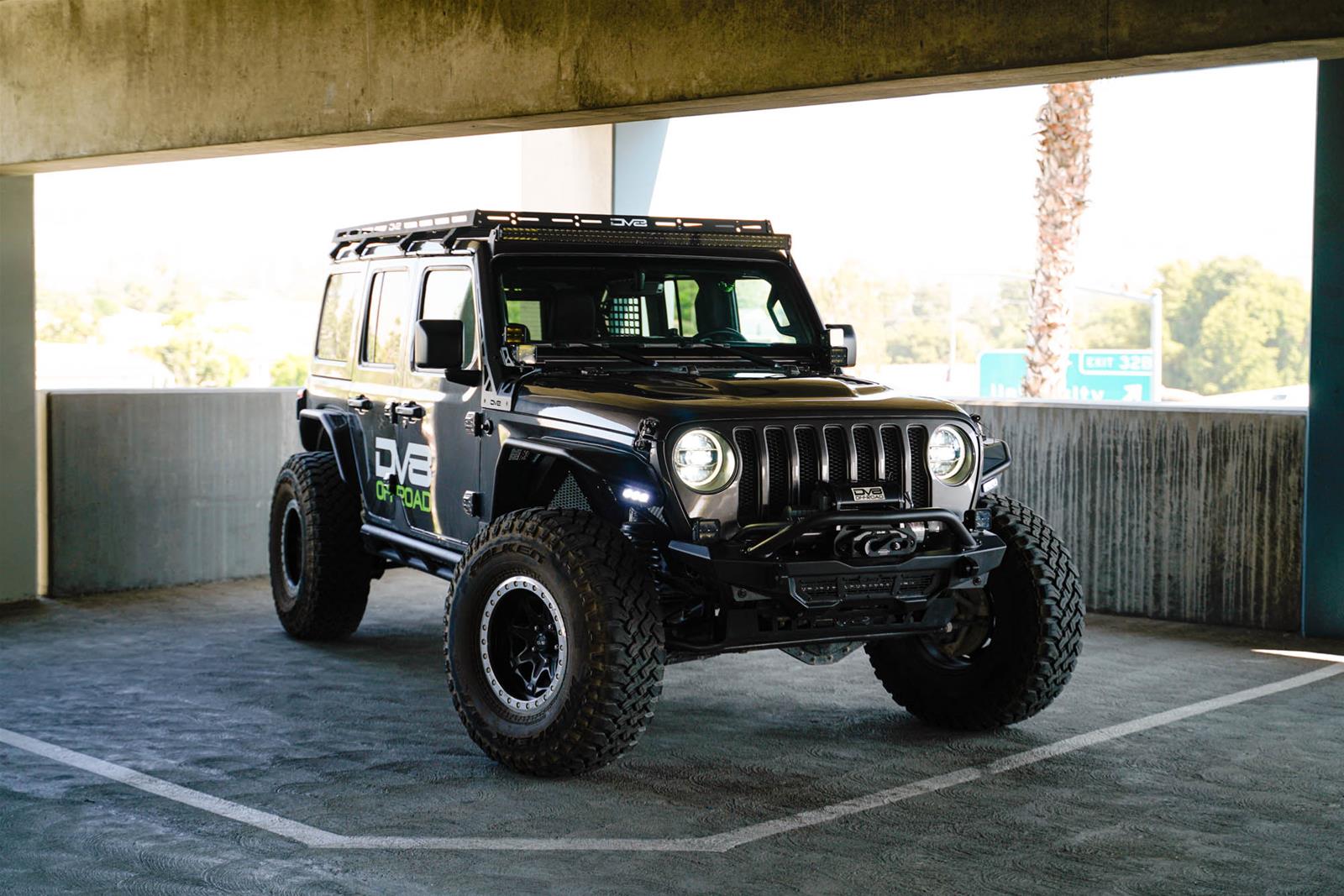 DV8 Offroad 2018+ Jeep Wrangler JLO A Pillar Dual Light Pod Mounts thumbnail 5