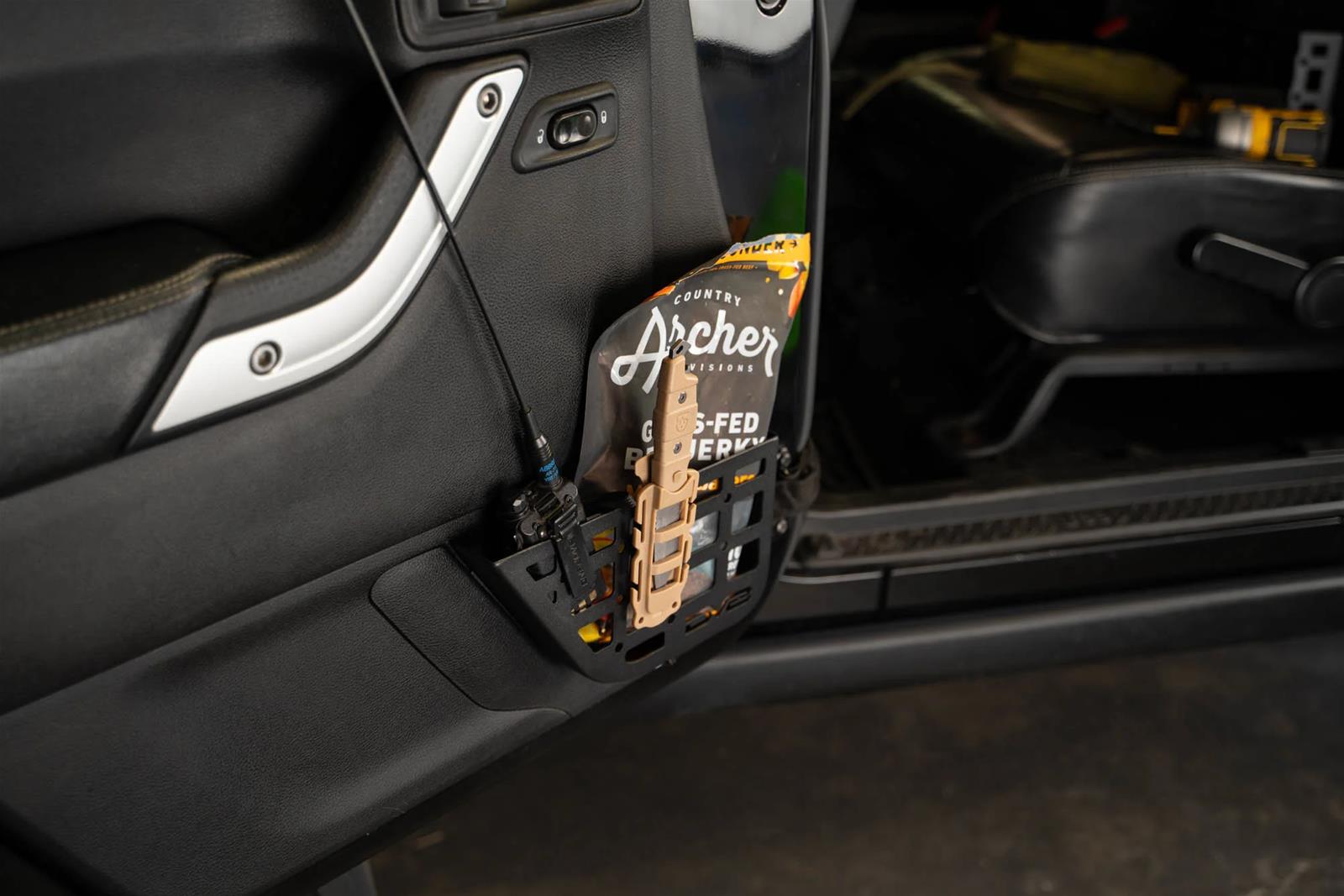 DV8 Offroad 11-18 Jeep Wrangler JK Front Door Pocket Molle Panels thumbnail 3