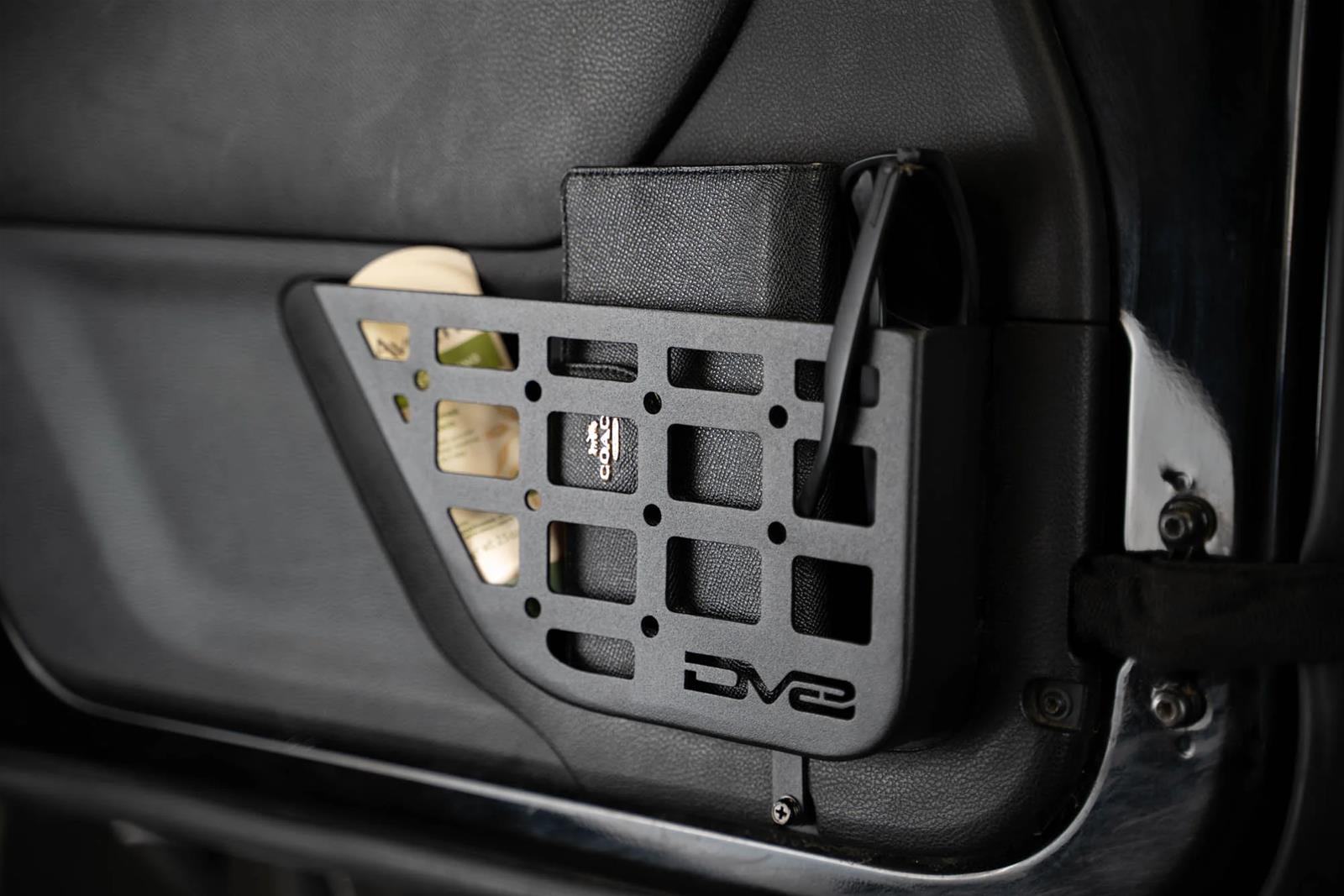 DV8 Offroad 11-18 Jeep Wrangler JK Front Door Pocket Molle Panels thumbnail 2
