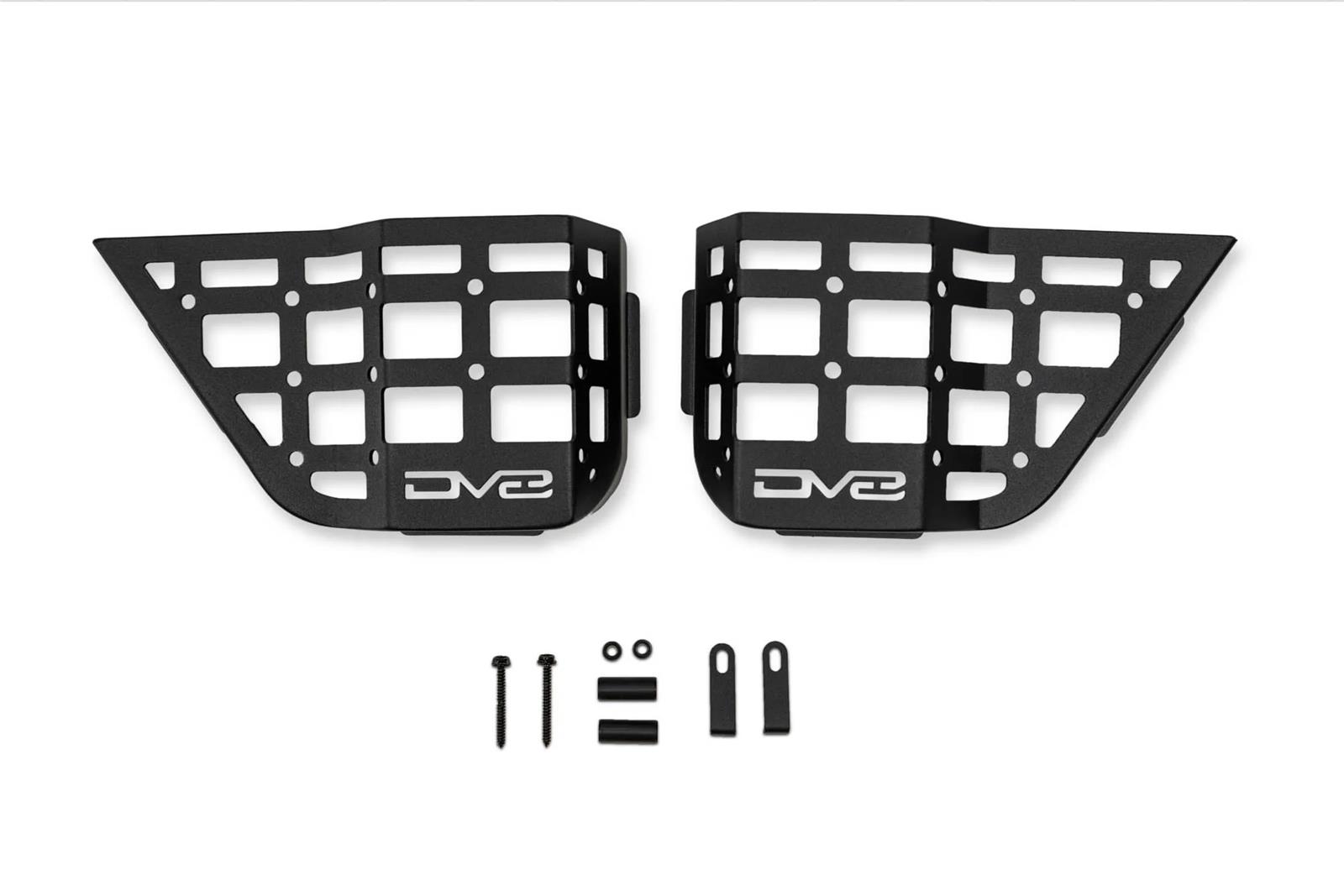 DV8 Offroad 11-18 Jeep Wrangler JK 4 Door Only Rear Door Pocket Molle Panels - Black thumbnail 8