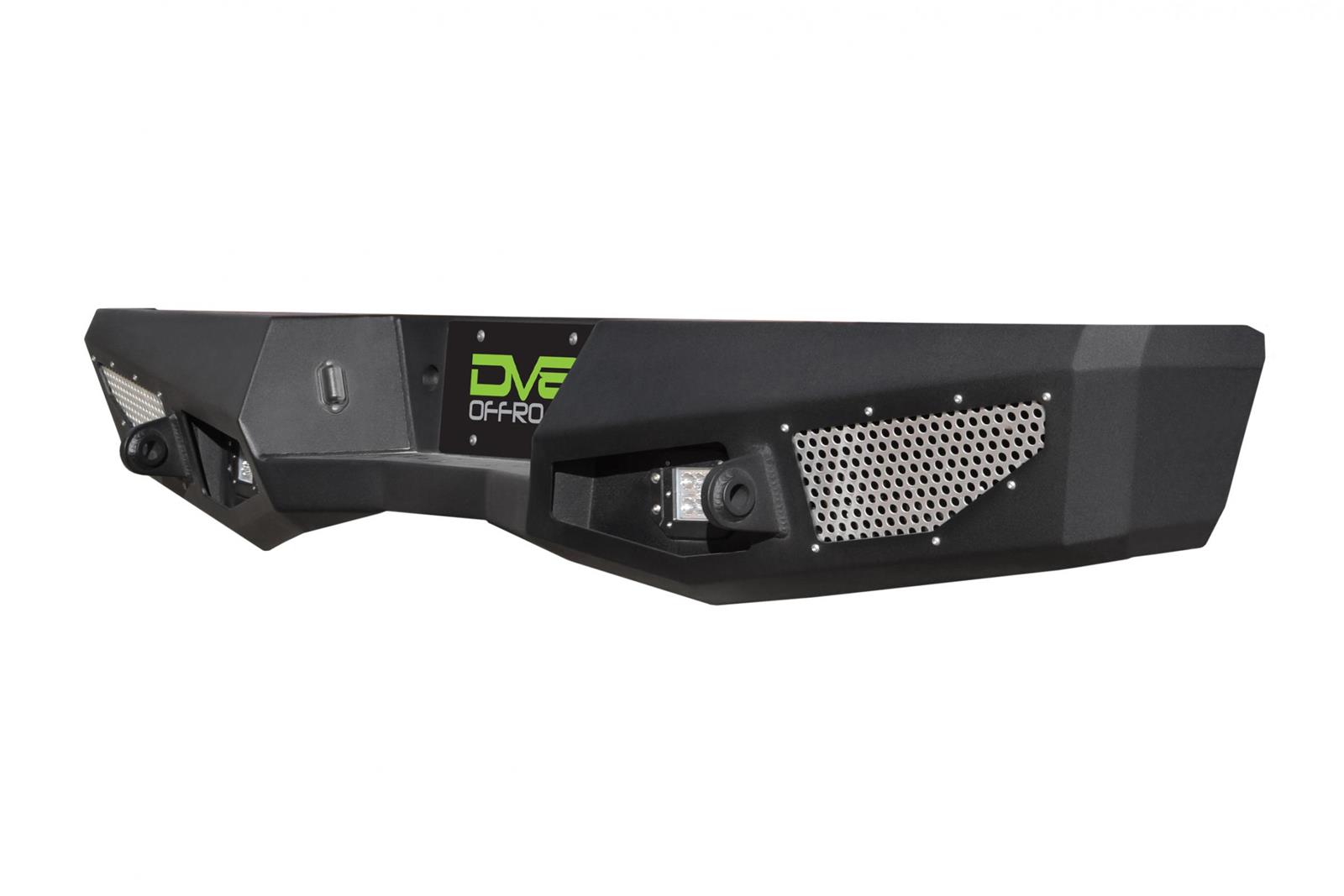 DV8 Offroad Rear Bumpers RBCS1-02 Bumper, Rear, Steel, Black Textured Powdercoat, Chevrolet, Each