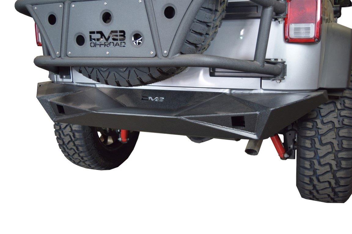 DV8 Offroad Rear Bumpers RBSTTB-14 Bumper, Rear, Full Length with Multi-Purpose Cutouts, Steel, Black Textured Powdercoat, Jeep, Each thumbnail 4