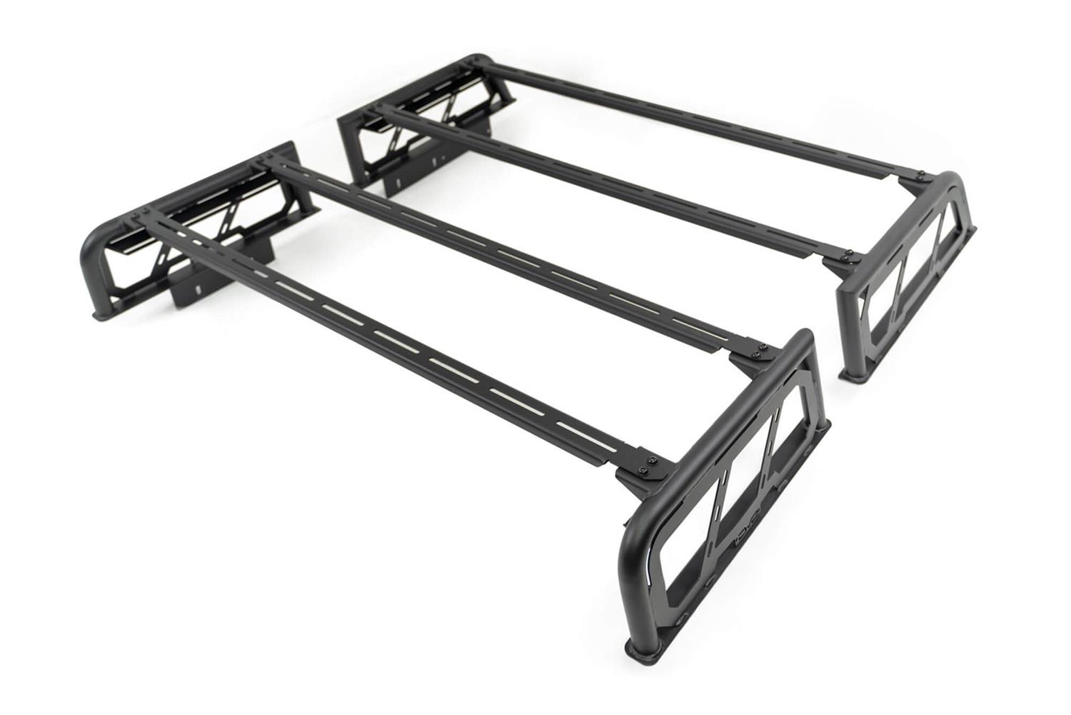 DV8 Offroad 07-23 Toyota Tundra / 09-23 Ford F150 Raptor MTO Series Bed Rack - 2pc Adj. thumbnail 3