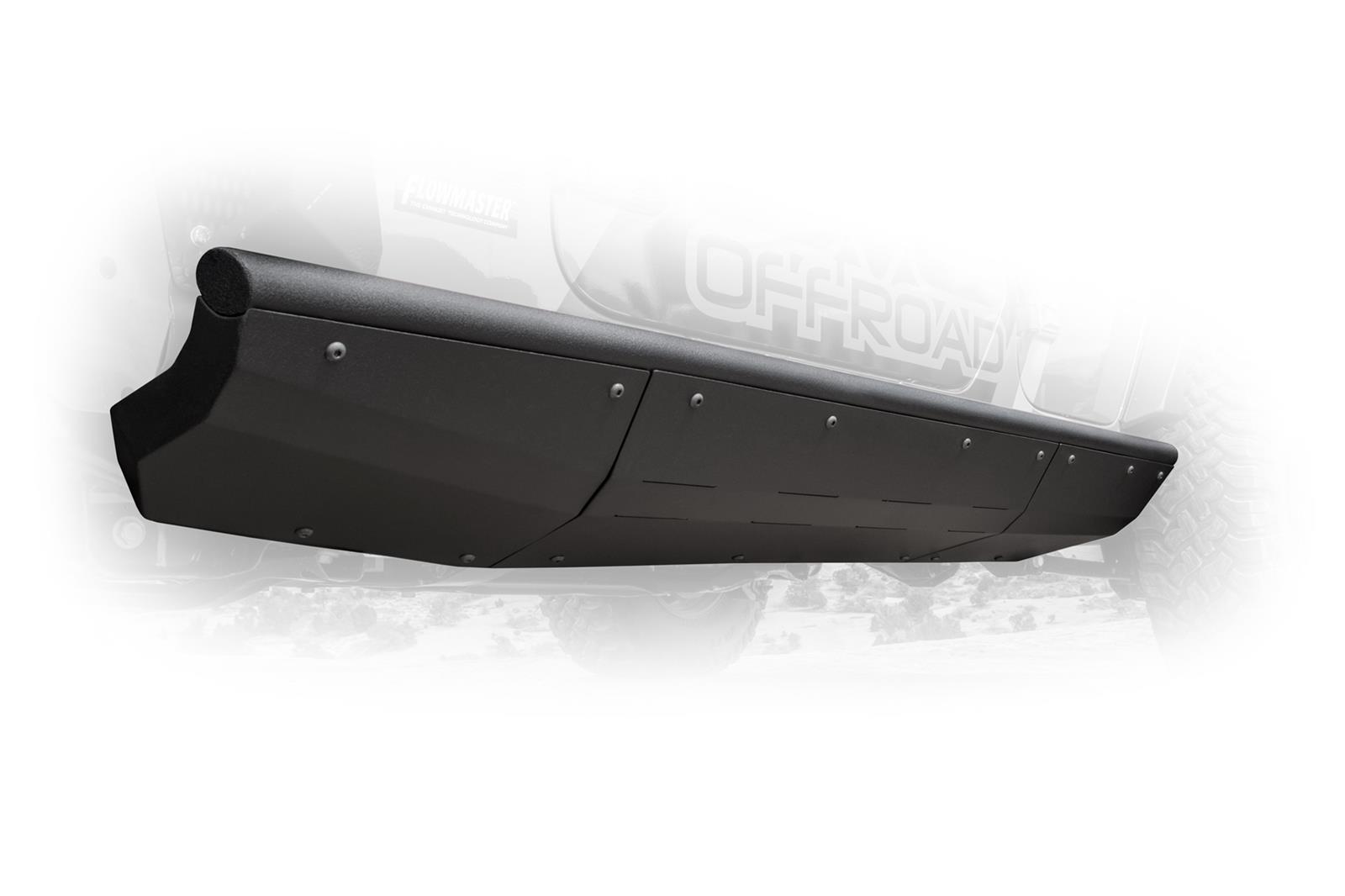 DV8 Offroad Rock Sliders for 2018-2022 WRANGLER - SRJL-01 Rocker Guards, Boatside Sliders, Steel, Black Powdercoated, 4-Door, Jeep Wrangler JL, Pair thumbnail 2