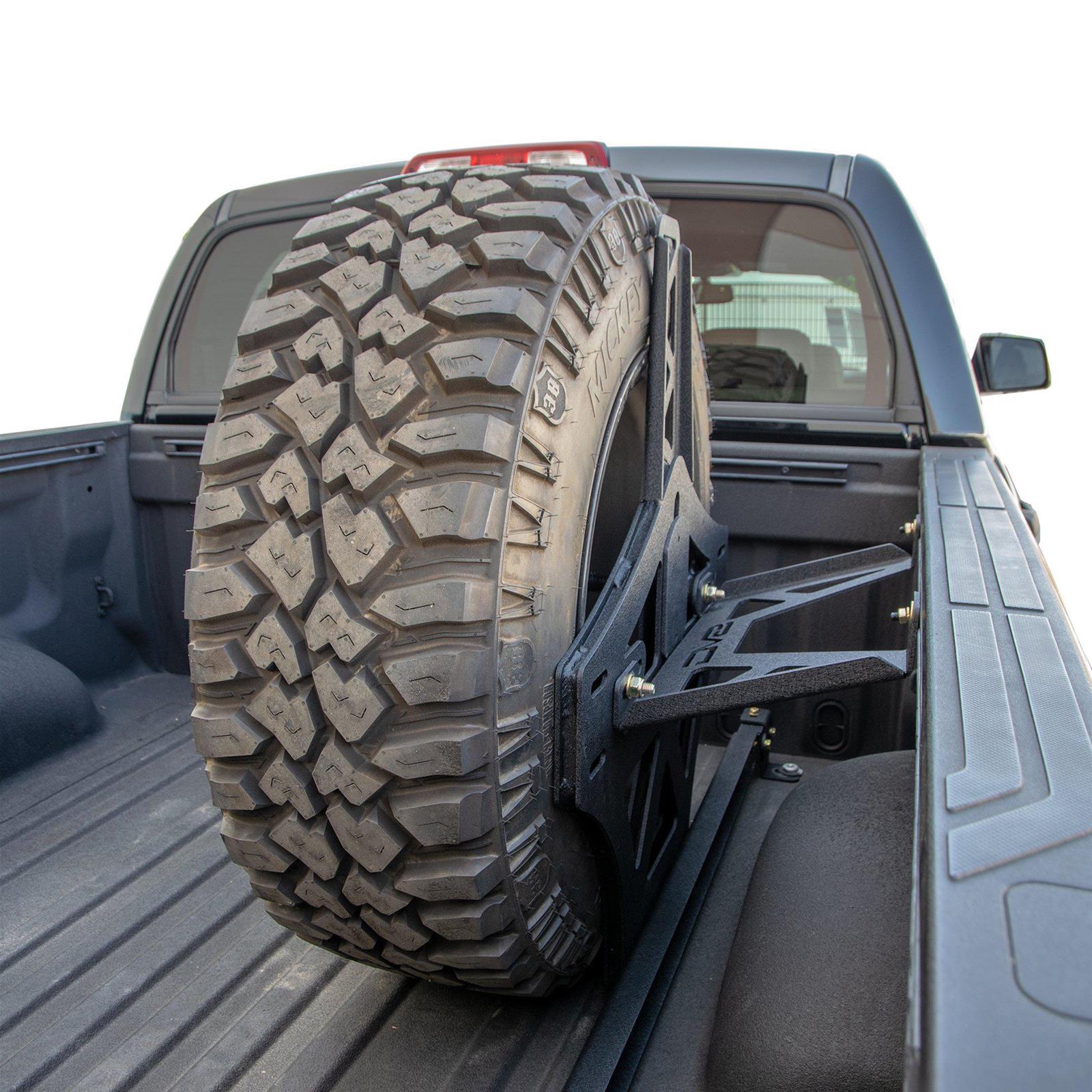 DV8 Offroad Toyota Tundra Stand Up Tire Carriers for 2007-2021 TUNDRA - TCTT2-01 Carrier, Mount, Tundra, Each