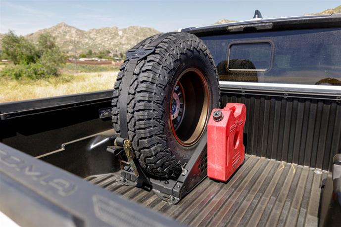 DV8 Offroad Truck Bed Universal Tire Carrier & Accessory Mount thumbnail 8