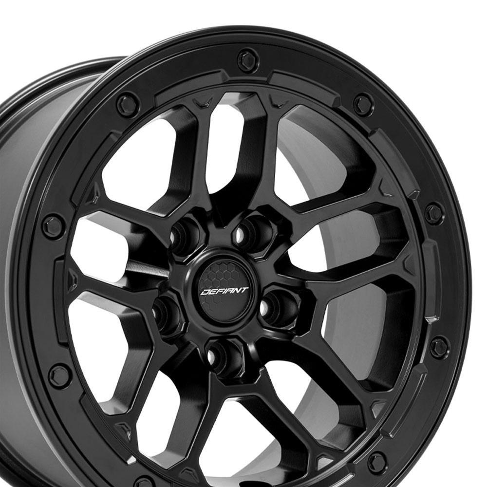 Defiant Wheels 9511041 Defiant DF01 Satin Black Wheels | Summit Racing