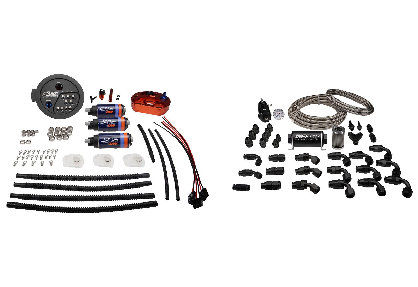 DeatschWerks 20-24 A90/91 Toyota Supra/G8X BMW M3/M4 Fuel Pump Module w/Triple DW420s