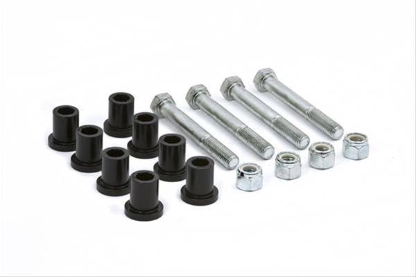 Daystar Leaf Spring Bushing Sets KJ02026BK Bushings, and Shackle, Polyurethane, Rear, Jeep, Greasable, Black, Kit