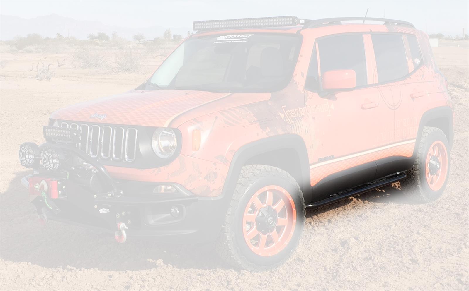 Daystar Rock Sliders KJ50012BK Rocker Guards, Sliders, Bolt-on, Steel, Black Powdercoated, Jeep, Pair