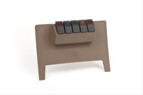 Daystar Dash Panels KJ71034TN Panel, Switch Panel, Plastic, Tan, Jeep, Each