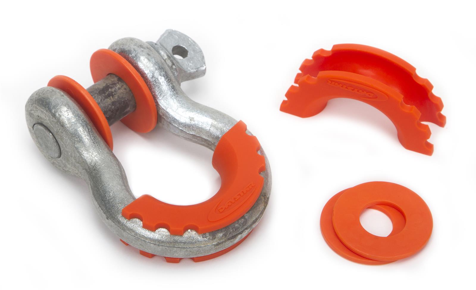 Daystar D-Ring Isolators KU70057AG Isolators, Washers, Polyurethane, Orange, 3/4 in. Shackles, Kit