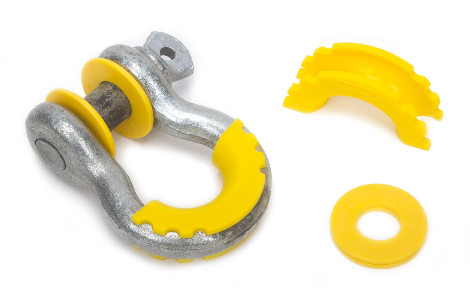 Daystar D-Ring Isolators KU70057YL Isolators, Washers, Polyurethane, Yellow, 3/4 in. Shackles, Kit