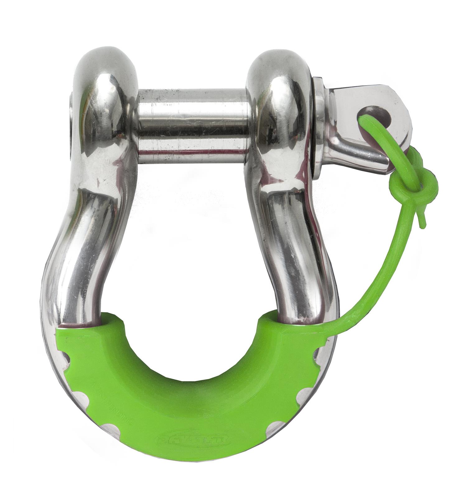 Daystar D-Ring Isolators KU70058FG Locking Isolators, Polyurethane, Fluorescent Green, 3/4 in. Shackles, Pair