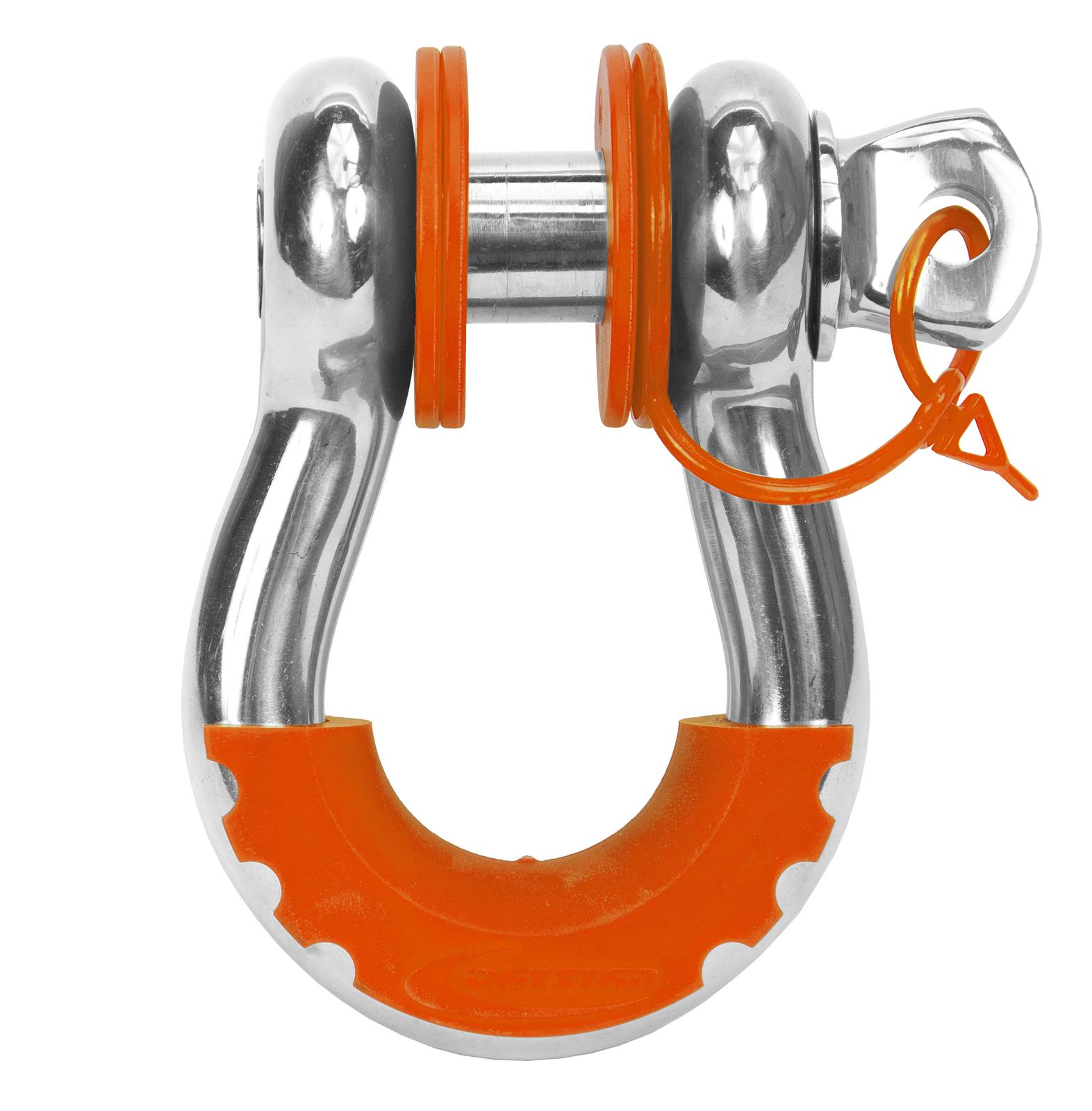 Daystar D-Ring Isolators KU70060AG Isolators, Locking Washers, Polyurethane, Orange, 3/4 in. Shackles, Kit