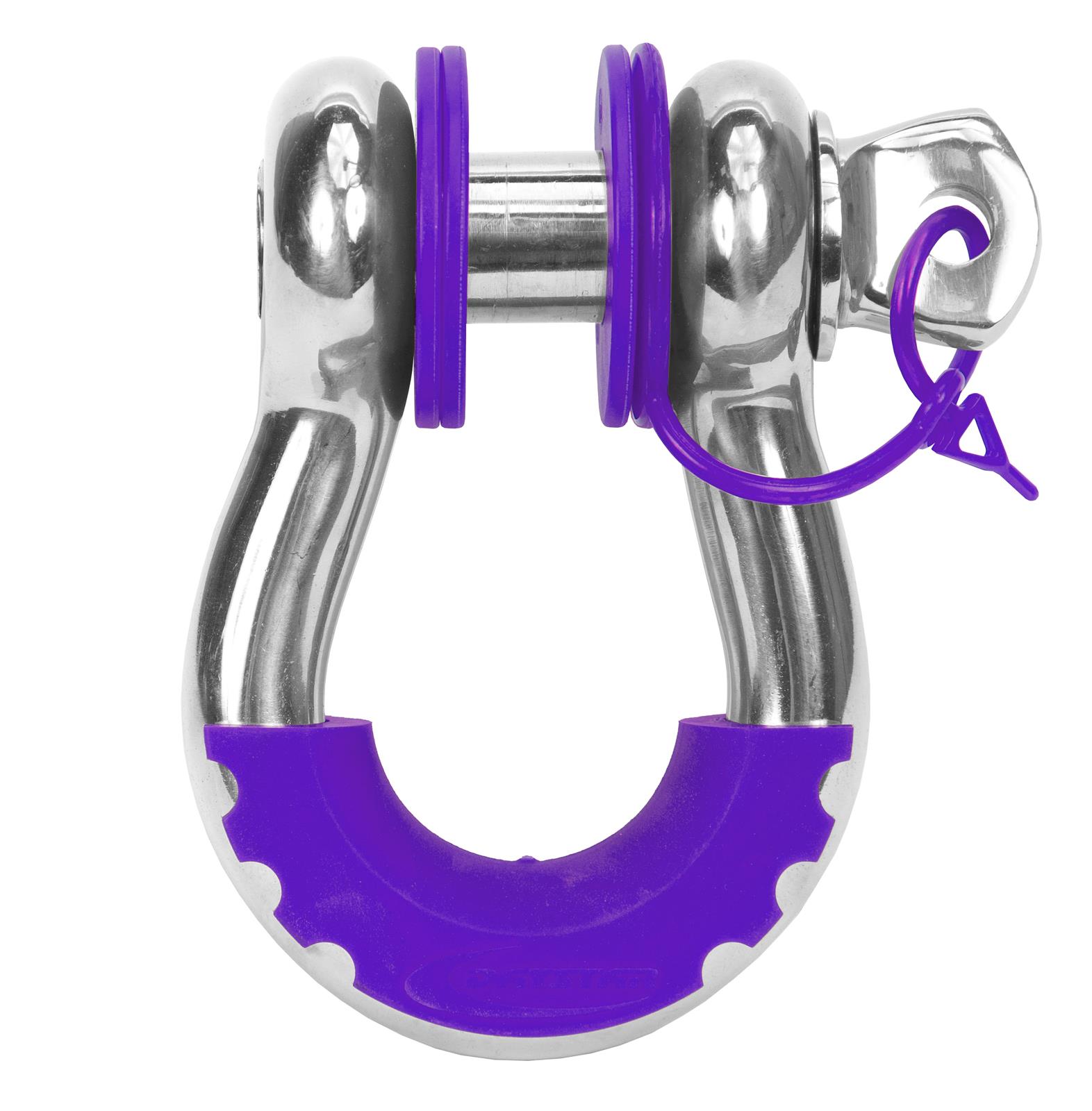 Daystar D-Ring Isolators KU70060PR Isolators, Locking Washers, Polyurethane, Purple, 3/4 in. Shackles, Kit