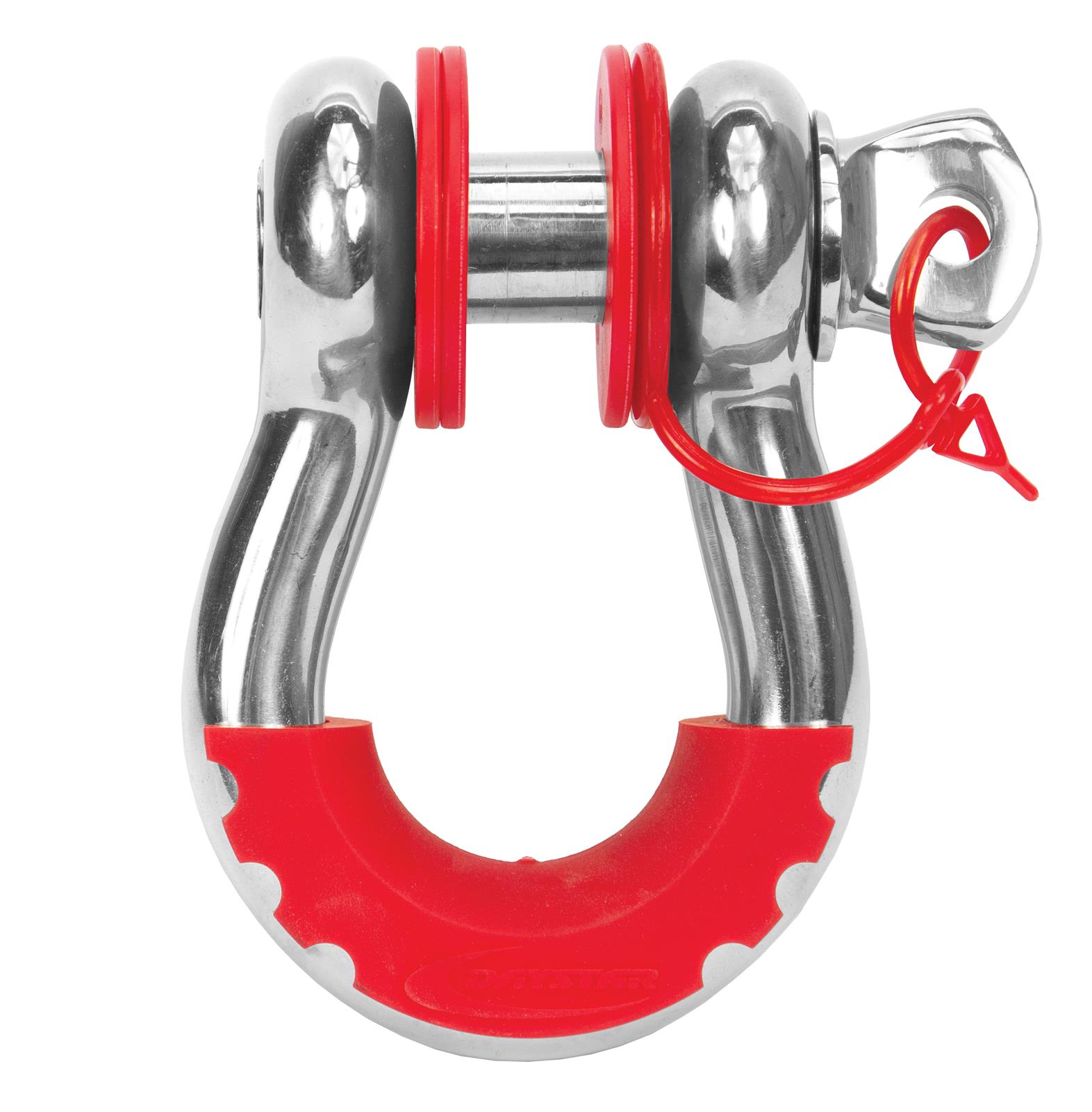 Daystar D-Ring Isolators KU70060RE Isolators, Locking Washers, Polyurethane, Red, 3/4 in. Shackles, Kit