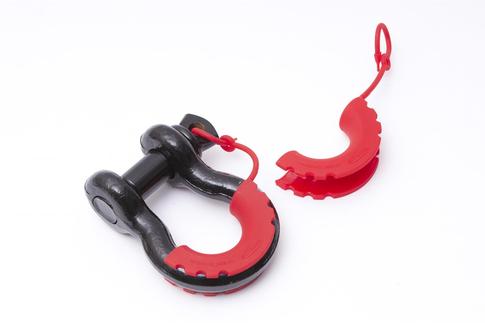 Daystar D-Ring Isolators KU70062RE Locking Isolators, Polyurethane, Red, 7/8 in. Shackles, Pair