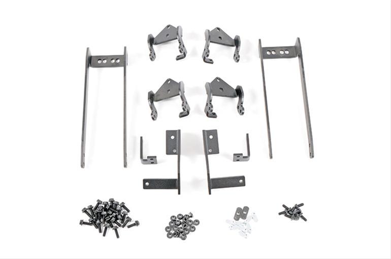 Dee Zee NXc Running Board Mounting Brackets DZ 16253 Truck Step Installation Kits, Boards, Steel, Textured Black, Nissan, Kit