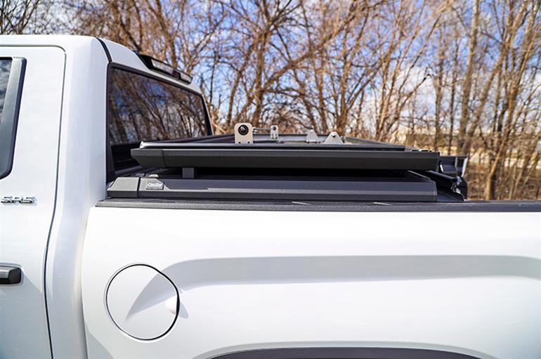 Dee Zee Guardian Tonneau Covers DZ19550 Cover, Guardian, Folding, Aluminum, Black, 5.5 ft. Truck Bed Length, Ford, Ram, Toyota, Each