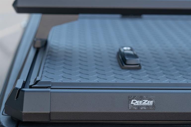 Dee Zee Guardian Tonneau Covers DZ19550 Cover, Guardian, Folding, Aluminum, Black, 5.5 ft. Truck Bed Length, Ford, Ram, Toyota, Each thumbnail 6