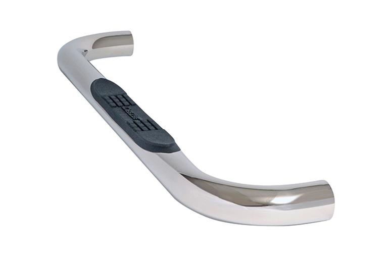 Dee Zee Stainless Steel Round Side Step Bars DZ373513 Bars, Nerf Bars, Round, Steel, Polished, 3.00 in. Diameter, Chevrolet, GMC, Standard Cab, Pair thumbnail 3