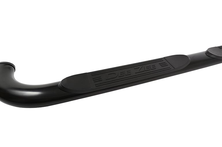 Dee Zee UltraBlack Oval Side Step Bars DZ373539 Bars, Nerf Bars, Oval, Steel, Black Powdercoated, 4.00 in. Diameter, Chevrolet, GMC, Crew Cab, Pair thumbnail 6