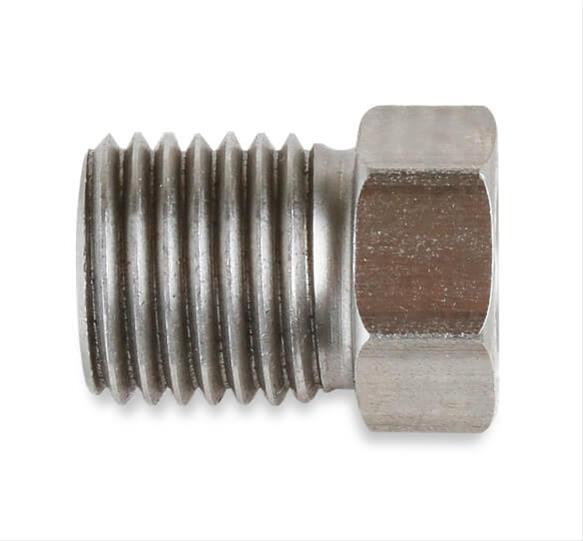 Earl's Performance Hardline Tube Nuts 00103ERL Nuts, Inverted Flare, 10mm x 1, Stainless Steel, Natural, Set of 5 thumbnail 2