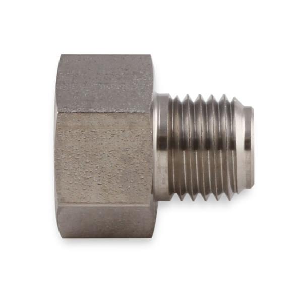 Earl's Performance Hardline Adapters 00117ERL Fitting, Reducer, Inverted Flare to Inverted Flare, Straight, Stainless Steel, Natural, 3/8-24 in. Inverted Flare, 7/16-24 in. Inverted Flare, Each thumbnail 2