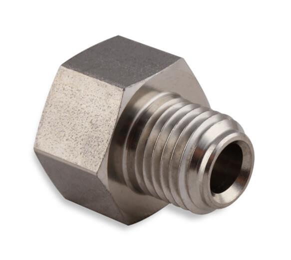 Earl's Performance Hardline Adapters 00117ERL Fitting, Reducer, Inverted Flare to Inverted Flare, Straight, Stainless Steel, Natural, 3/8-24 in. Inverted Flare, 7/16-24 in. Inverted Flare, Each thumbnail 4