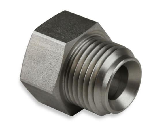 Earl's Performance Hardline Adapters 00120ERL Fitting, Adapter, Inverted Flare to Inverted Flare, Straight, Stainless Steel, Natural, 5/8-18 in., 1/2-20 in. Inverted Flare, Each thumbnail 4