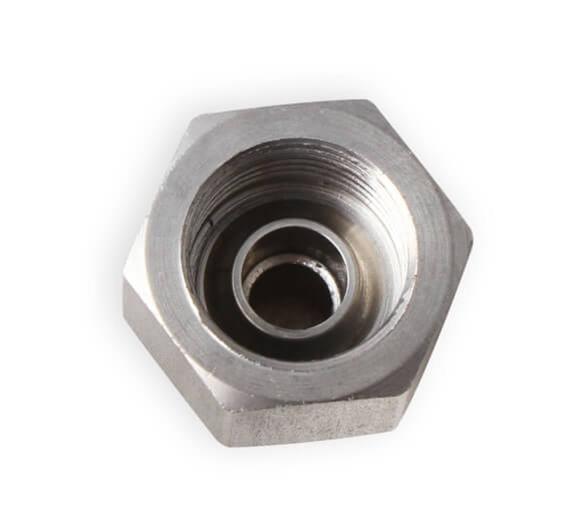 Earl's Performance Hardline Adapters 00121ERL Fitting, Reducer, Inverted Flare to Inverted Flare, Straight, Stainless Steel, Natural, 1/2-20 in. Inverted Flare, 5/8-18 in. Inverted Flare, Each thumbnail 3