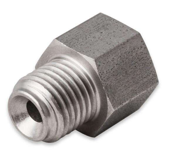 Earl's Performance Hardline Adapters 00122ERL Fitting, Adapter, Inverted Flare to Inverted Flare, Straight, Stainless Steel, Natural, 3/8-24 in., M10 x 1.0 Inverted Flare, Each thumbnail 3