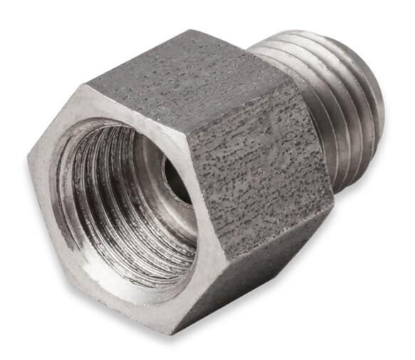 Earl's Performance Hardline Adapters 00122ERL Fitting, Adapter, Inverted Flare to Inverted Flare, Straight, Stainless Steel, Natural, 3/8-24 in., M10 x 1.0 Inverted Flare, Each thumbnail 4